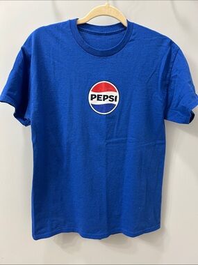 Pepsi Bold Royal Blue Tee with Red & White Logo